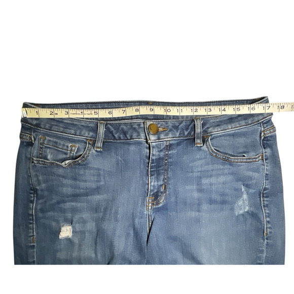 Lane Bryant Women's Size 16 Boyfriend Jeans Blue Denim Med Wash Distressed - Picture 6 of 10